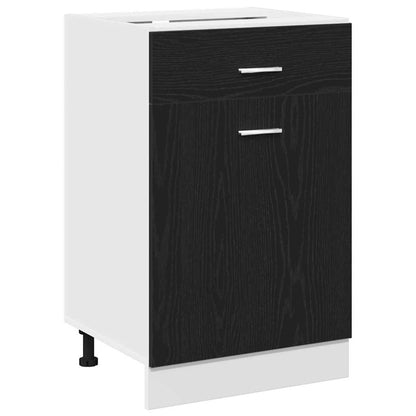 Hanging Cabinet Black Oak 50 x 46 x 81.5 cm Engineered Wood