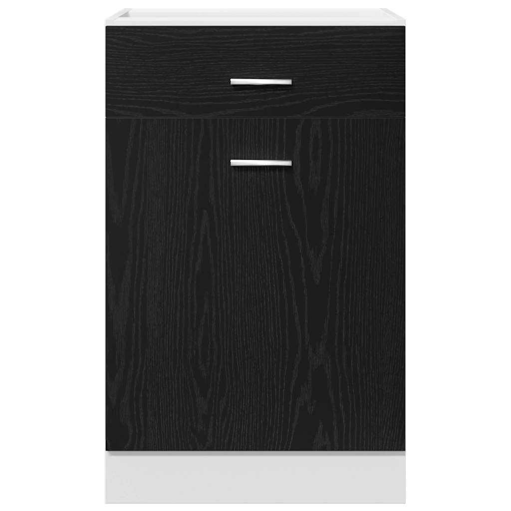 Hanging Cabinet Black Oak 50 x 46 x 81.5 cm Engineered Wood