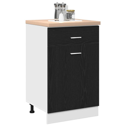 Hanging Cabinet Black Oak 50 x 46 x 81.5 cm Engineered Wood