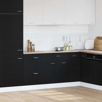Hanging Cabinet Black Oak 60 x 46 x 81.5 cm Engineered Wood