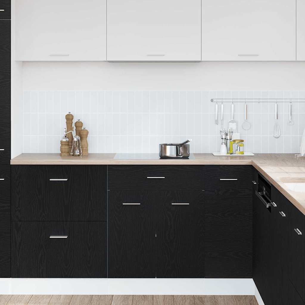 Hanging Cabinet Black Oak 60 x 46 x 81.5 cm Engineered Wood