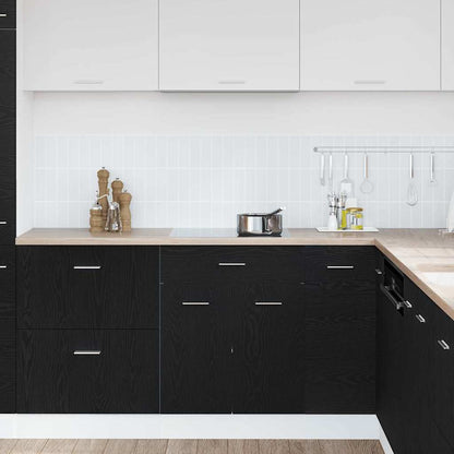 Hanging Cabinet Black Oak 60 x 46 x 81.5 cm Engineered Wood