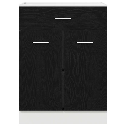 Hanging Cabinet Black Oak 60 x 46 x 81.5 cm Engineered Wood