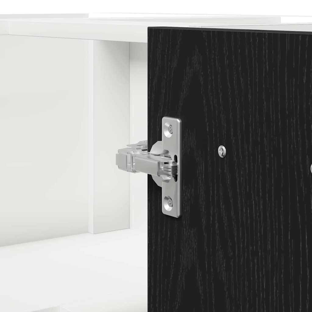 Hanging Cabinet Black Oak 75.5 x 75.5 x 80.5 cm Engineered Wood