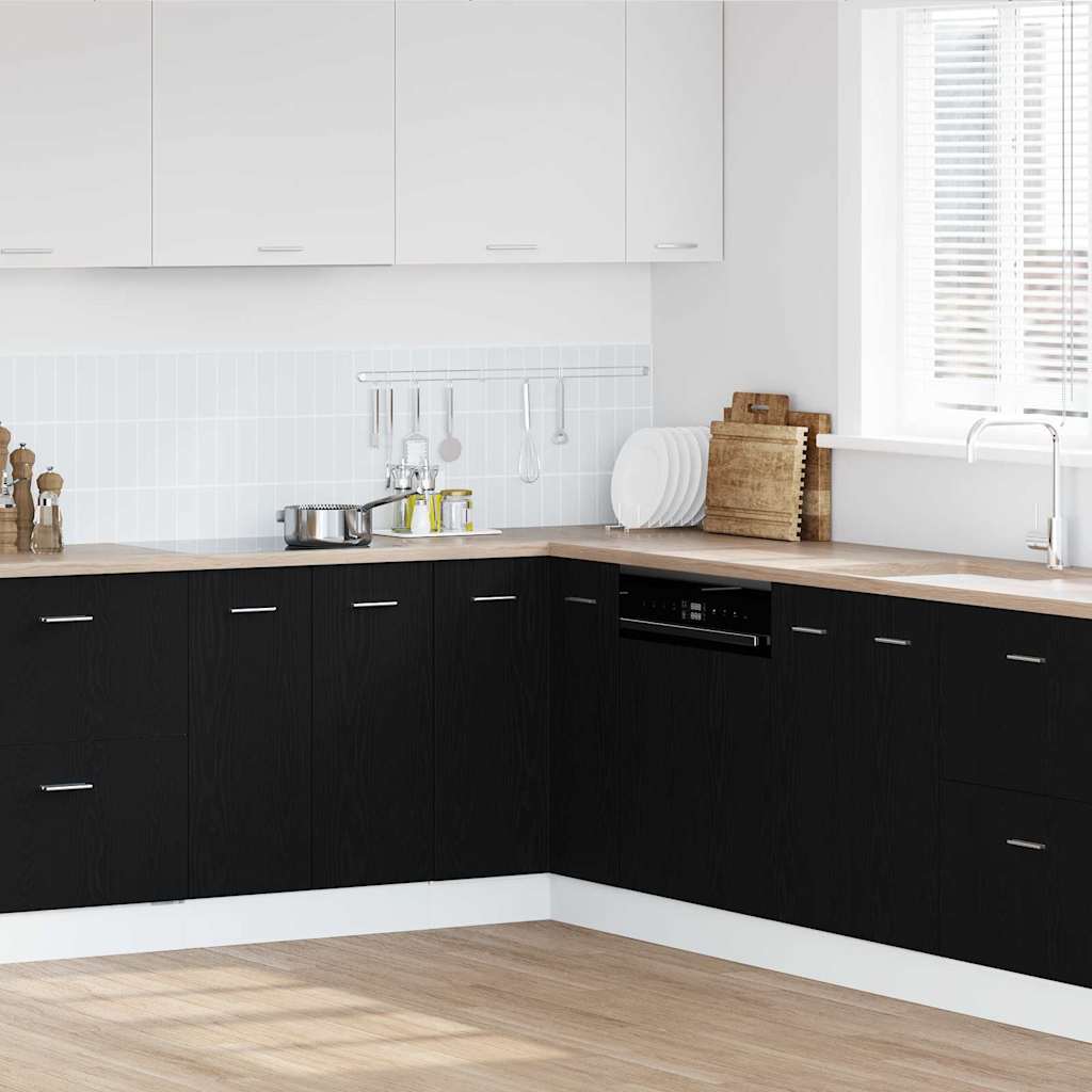 Hanging Cabinet Black Oak 75.5 x 75.5 x 80.5 cm Engineered Wood