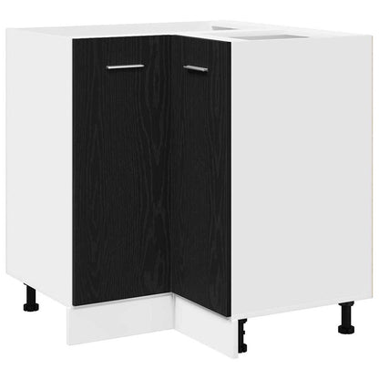 Hanging Cabinet Black Oak 75.5 x 75.5 x 80.5 cm Engineered Wood