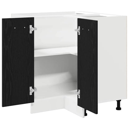 Hanging Cabinet Black Oak 75.5 x 75.5 x 80.5 cm Engineered Wood