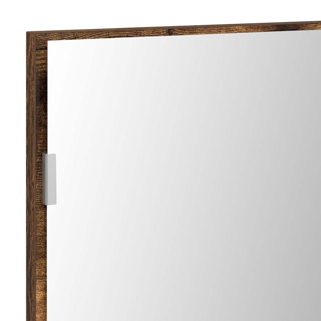 Mirror Wall-mounted Brown 80 x 37 cm Glass and Engineered Wood