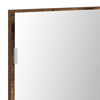 Mirror Wall-mounted Brown 80 x 37 cm Glass and Engineered Wood