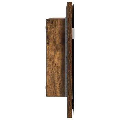 Mirror Wall-mounted Brown 80 x 37 cm Glass and Engineered Wood