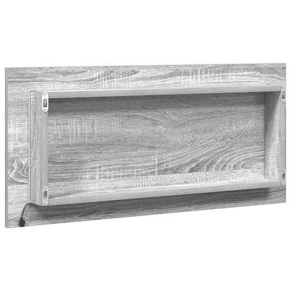 Mirror High grey sonoma 80 x 37 cm Glass and Engineered Wood