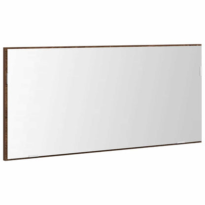 Mirror Brown oak 80 x 37 cm Glass and Engineered Wood