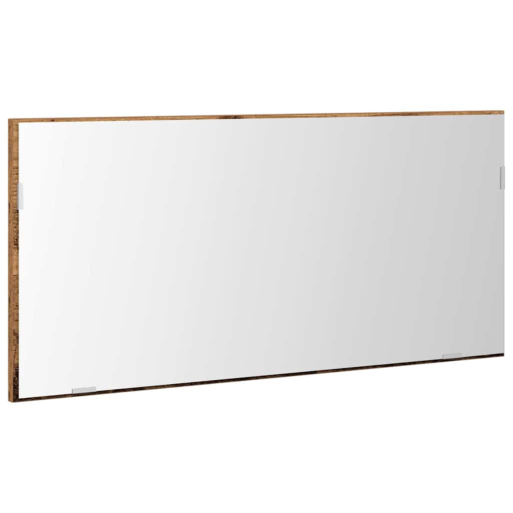 Mirror Old wood 80 x 37 cm Glass and Engineered Wood
