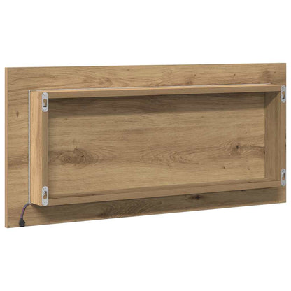 Mirror Artisan oak 80 x 37 cm Glass and Engineered Wood