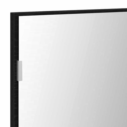 Mirror Black oak 80 x 37 cm Glass and Engineered Wood