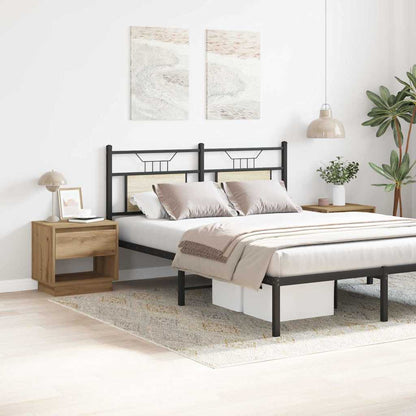 Nightstand 2 pcs Artisan Oak 45 x 34 x 44 cm Engineered Wood