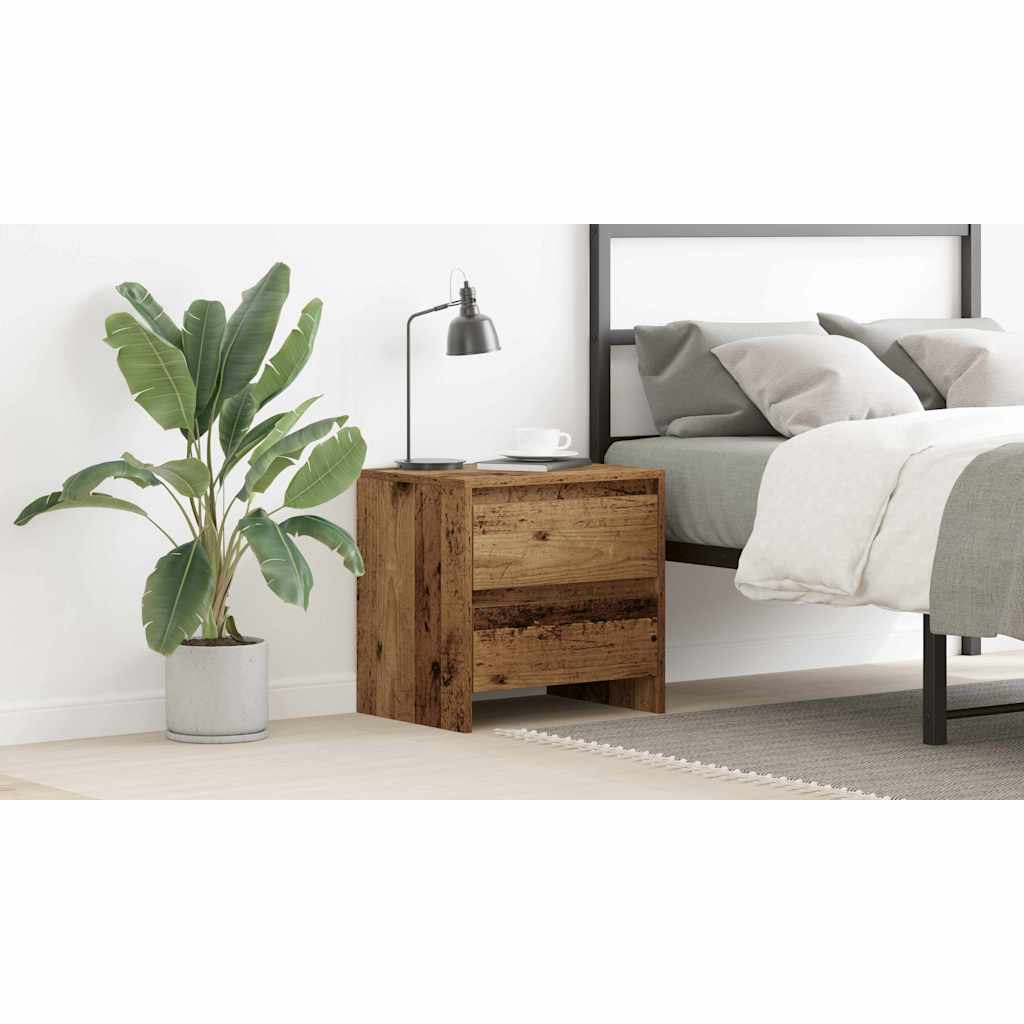 Bedside Cabinet Old Wood 45 x 34 x 44.5 cm Engineered Wood