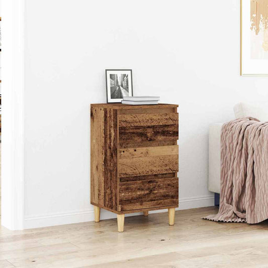 Bedside Cabinet Old Wood 40 x 35 x 70 cm Engineered Wood