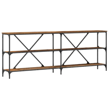Console Table Old Wood 200 x 30 x 75 cm Engineered Wood