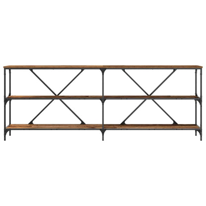 Console Table Old Wood 200 x 30 x 75 cm Engineered Wood