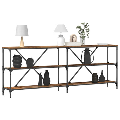 Console Table Old Wood 200 x 30 x 75 cm Engineered Wood