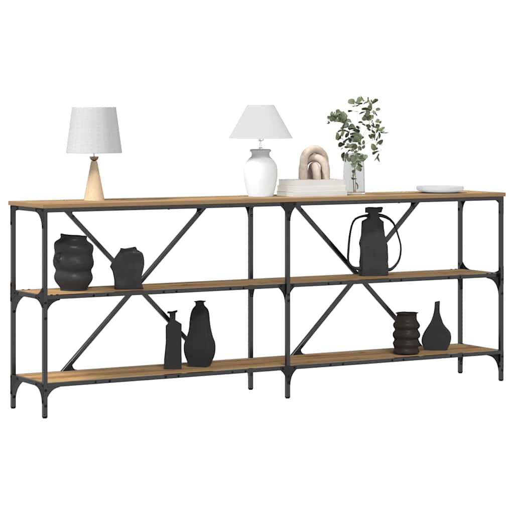 Console Table Artisian Oak 200 x 30 x 75 cm Engineered Wood