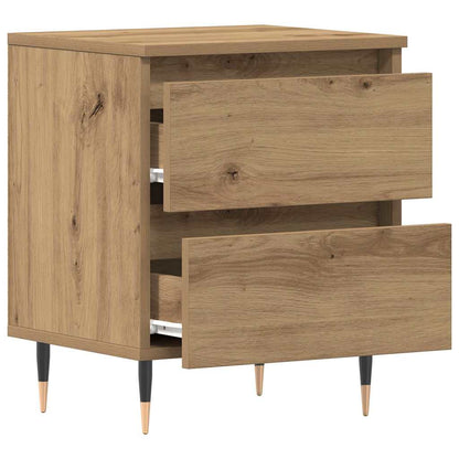 Bedside Cabinet with Drawer 2 pcs Artisan oak 40 x 35 x 50 cm