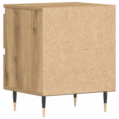 Bedside Cabinet with Drawer 2 pcs Artisan oak 40 x 35 x 50 cm