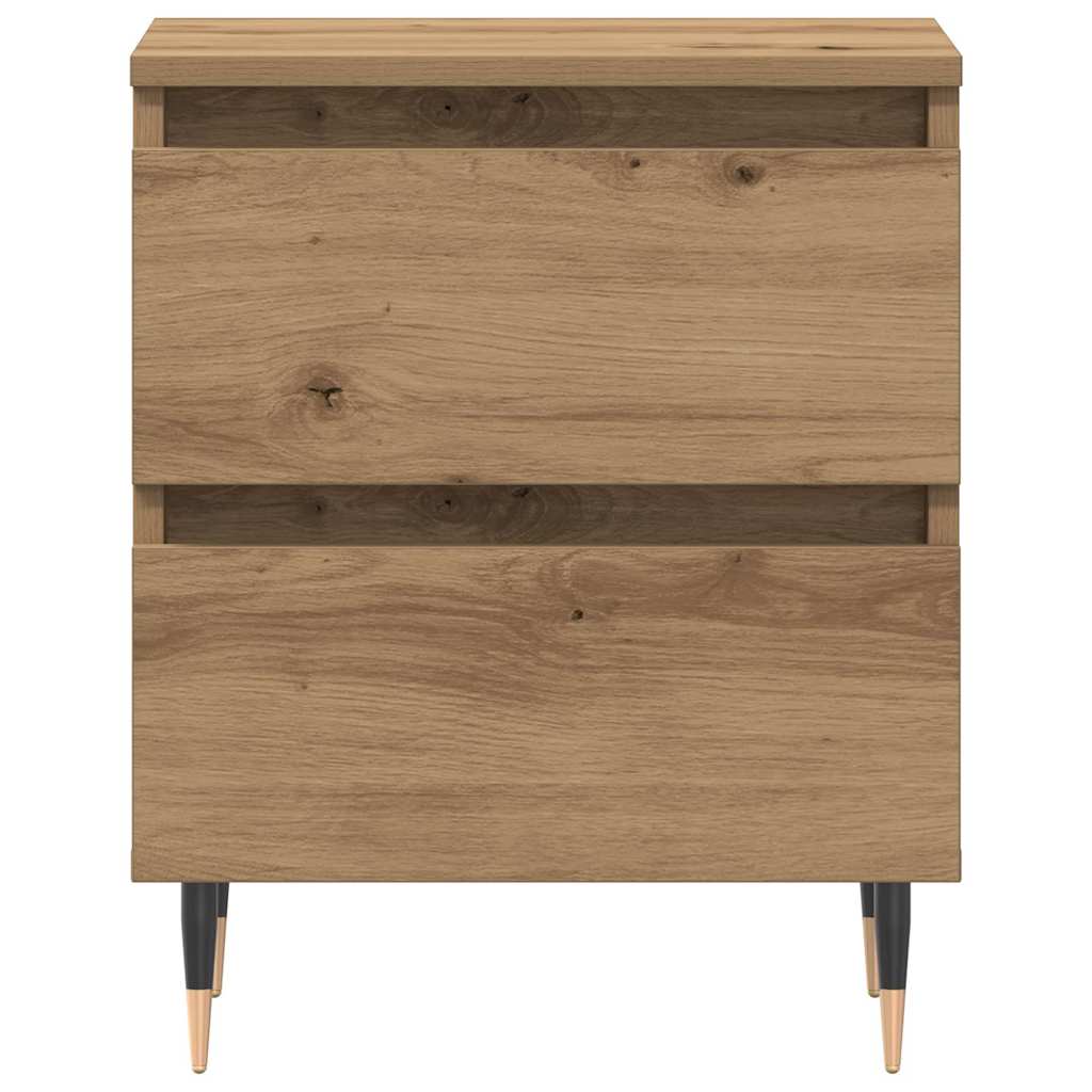 Bedside Cabinet with Drawer 2 pcs Artisan oak 40 x 35 x 50 cm