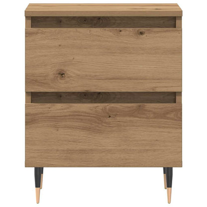 Bedside Cabinet with Drawer 2 pcs Artisan oak 40 x 35 x 50 cm
