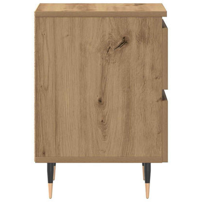 Bedside Cabinet with Drawer 2 pcs Artisan oak 40 x 35 x 50 cm