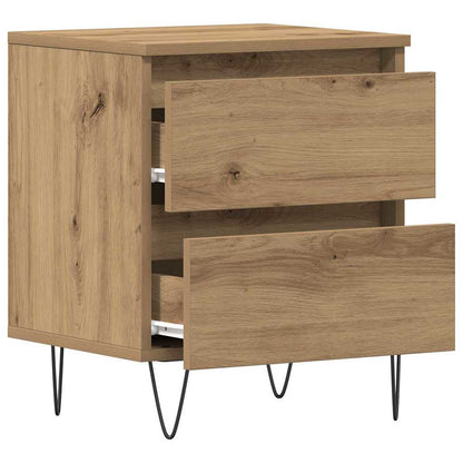 Bedside Cabinet with Drawer 2 pcs Artisan oak 40 x 35 x 50 cm