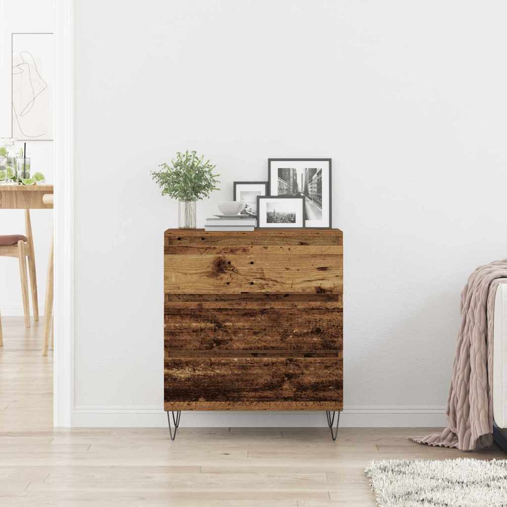 Sideboard with Drawer Old Wood 60 x 35 x 70 cm Engineered Wood