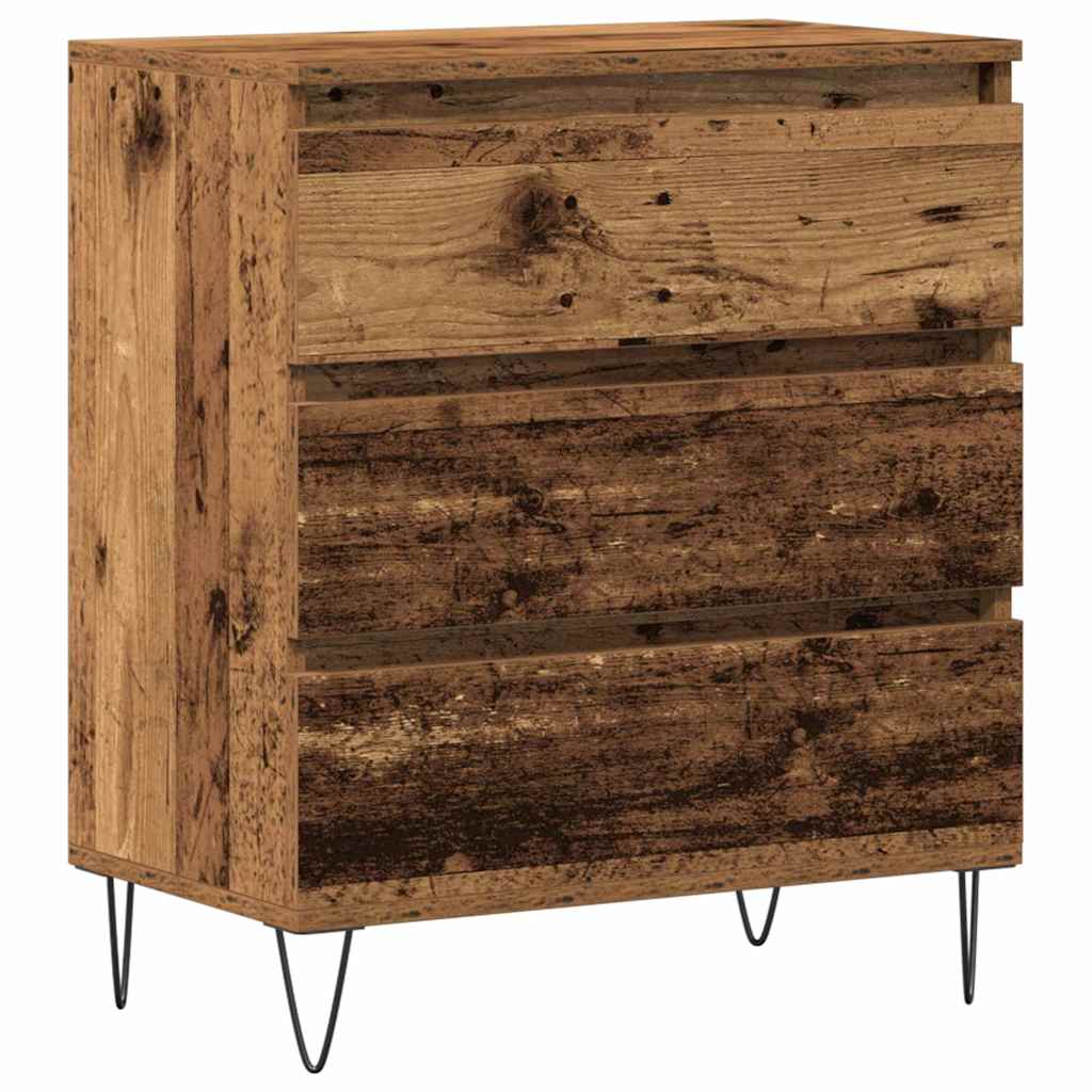 Sideboard with Drawer Old Wood 60 x 35 x 70 cm Engineered Wood