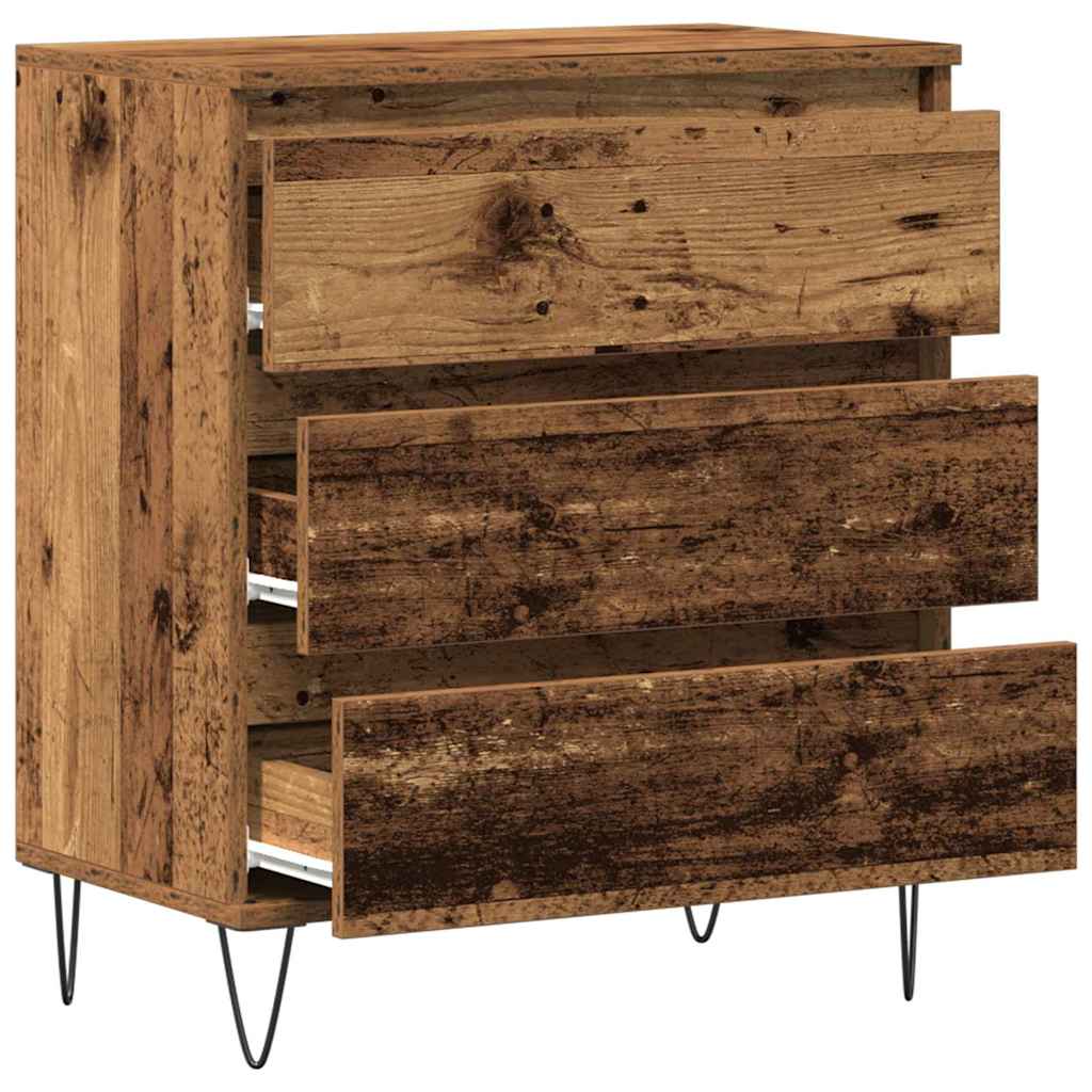 Sideboard with Drawer Old Wood 60 x 35 x 70 cm Engineered Wood