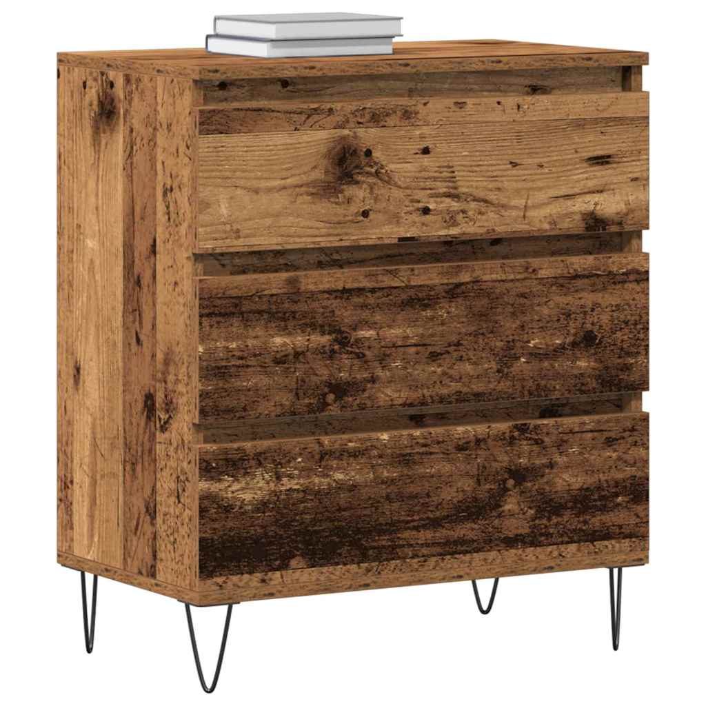Sideboard with Drawer Old Wood 60 x 35 x 70 cm Engineered Wood
