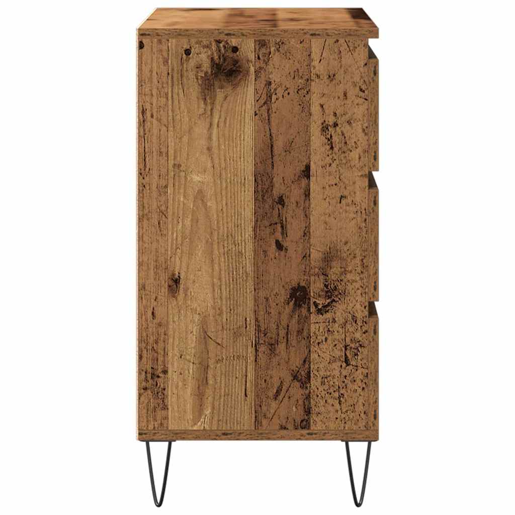 Sideboard with Drawer Old Wood 60 x 35 x 70 cm Engineered Wood