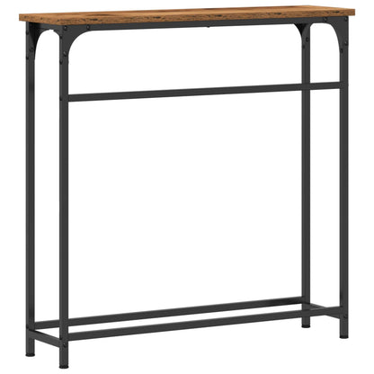 Console Table Old Wood 75 x 19.5 x 75 cm Engineered Wood