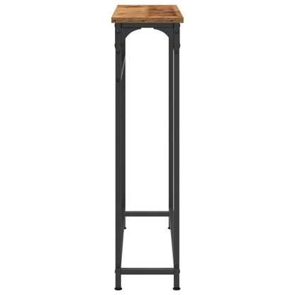 Console Table Old Wood 75 x 19.5 x 75 cm Engineered Wood
