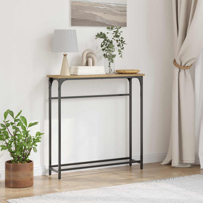 Console Table Artisan Oak 75 x 19.5 x 75 cm Engineered Wood