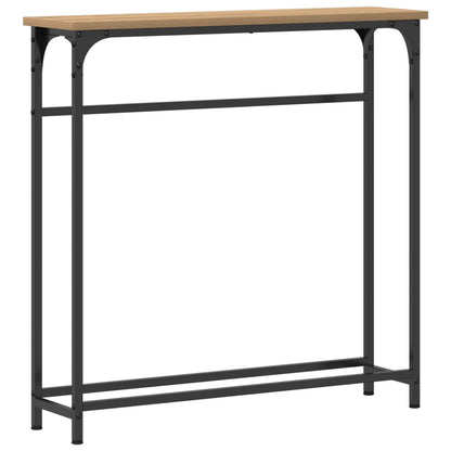 Console Table Artisan Oak 75 x 19.5 x 75 cm Engineered Wood