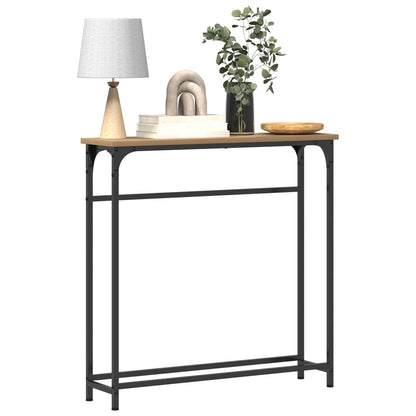 Console Table Artisan Oak 75 x 19.5 x 75 cm Engineered Wood
