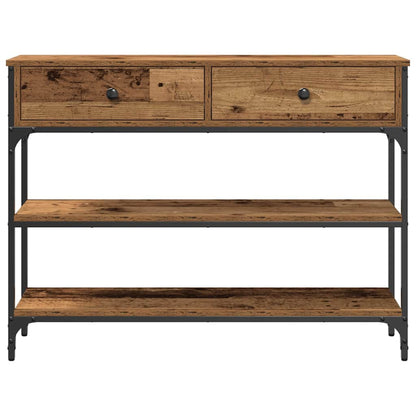 Console Table Old Wood 100 x 25 x 75 cm Engineered Wood