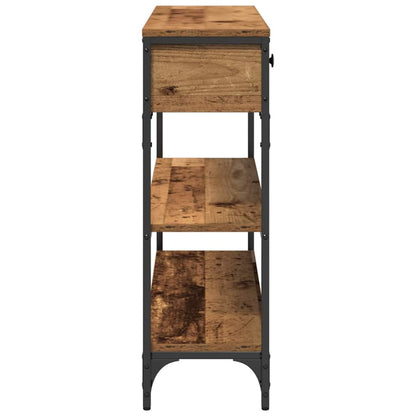 Console Table Old Wood 100 x 25 x 75 cm Engineered Wood