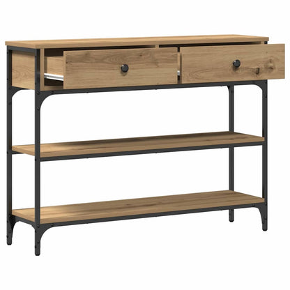 Console Table Artisan Oak 100 x 25 x 75 cm Engineered Wood