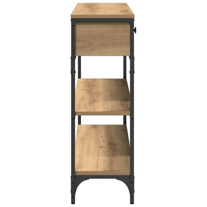 Console Table Artisan Oak 100 x 25 x 75 cm Engineered Wood