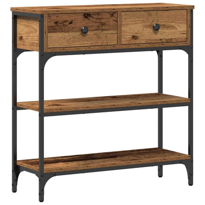 Console Table Old Wood 72.5 x 25 x 75 cm Engineered Wood