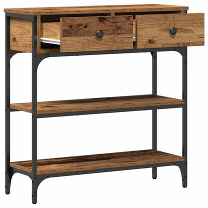 Console Table Old Wood 72.5 x 25 x 75 cm Engineered Wood