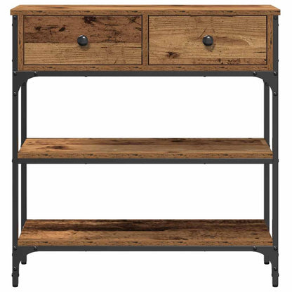 Console Table Old Wood 72.5 x 25 x 75 cm Engineered Wood
