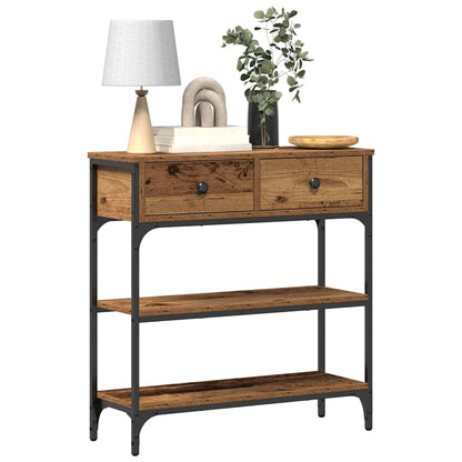 Console Table Old Wood 72.5 x 25 x 75 cm Engineered Wood